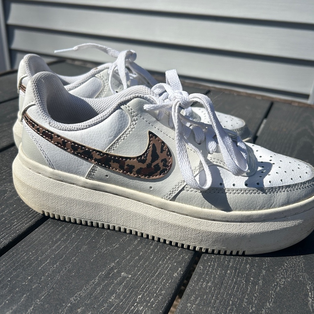 (SOLD) Nike Court Vision Alta Leopard